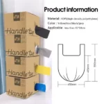 IN [READY STOCK] 200pcs 45*59cm Rubbish Bag Handle Breakpoint Thickened Disposable Garbage Bag Plastic Trash Bags Lack Tear Durable Value Dustbin